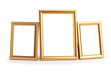 Picture frame isolated on the white background
