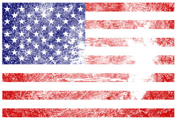 Fototapeta premium grunge Usa flag
