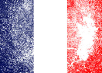 grunge France flag