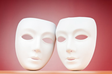 Masks with theatre concept