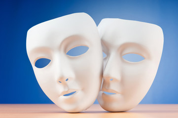 Masks with theatre concept