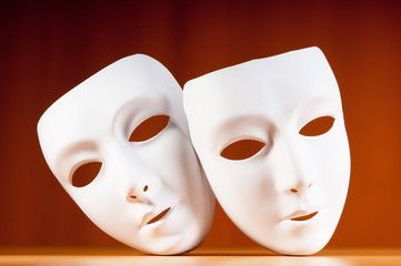 Masks with theatre concept