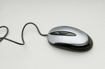 Computer mouse on the background - Technology concept