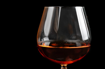 brandy in glass