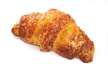 Croissant cheesy isolated