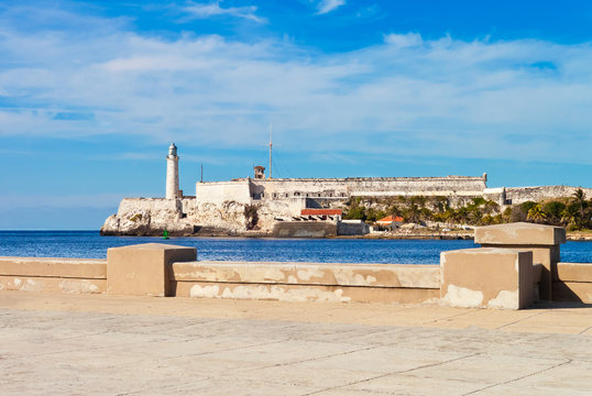 The castle of El Morro in the bay of Havana