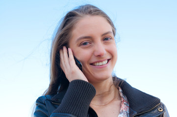 smiling charming young woman