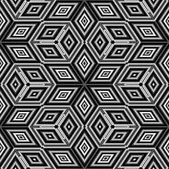 Papier Peint photo Psychédélique Cubes abstraits 3d ressemblant à une illustration Escher