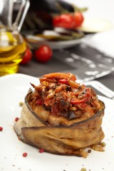 Stuffed eggplant