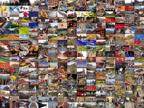Mur d'images de Chine