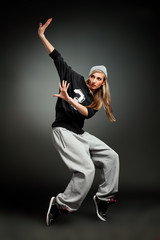 stylish hip hop girl