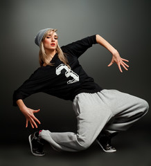 stylish hip hop girl