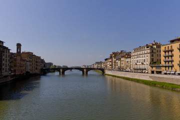 Obraz premium Firenze, Pontevecchio sull'Arno