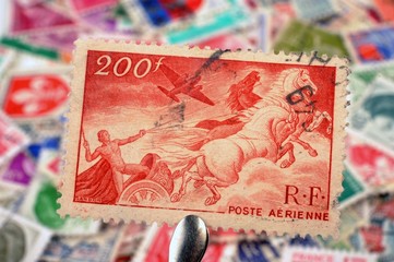 timbres - 200f - Poste aérienne - philatélie France