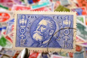 timbres - 1,50 - Jean Jaurès - philatélie France
