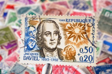 timbres - 0,5 + 0,20 - Jacques Daviel -  philatélie France