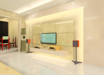 Interior of a modern living room