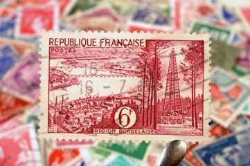 timbres - Région Bordelaise - 6 francs - philatélie France