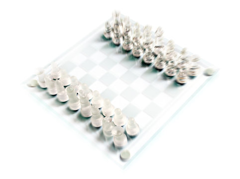 Glass chess.