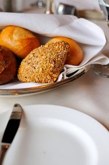 Macro of bread buns