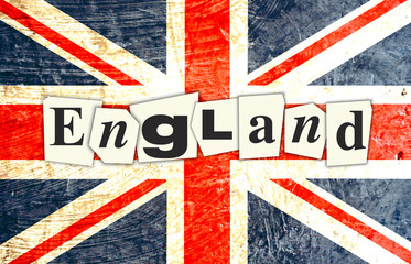 Fototapeta premium DRAPEAU ANGLAIS ANGLETERRE