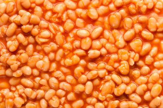 Baked beans background pattern