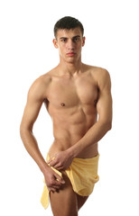 Fototapeta premium Wet Muscular Man