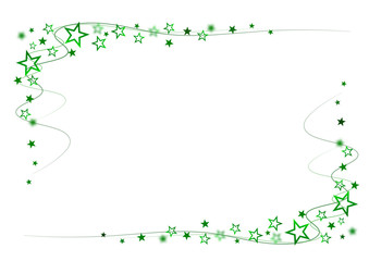Rahmen "Sterne grün"