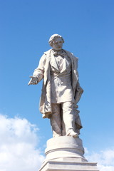 Statue of a politician and writer