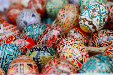 Painted eggs for Easter time