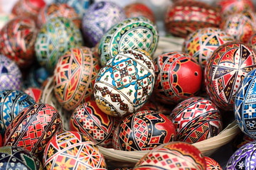 Easter eggs painted