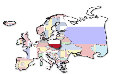 Fototapeta premium map of poland