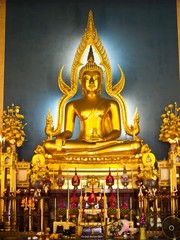 The Shinarath buddha in Bangkok Thailand