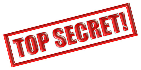 Stempel rot TOP SECRET!
