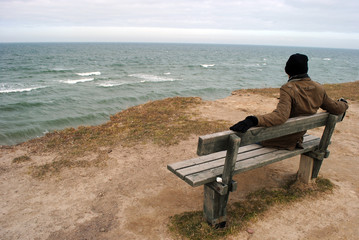 Lonely Rest at the Sea