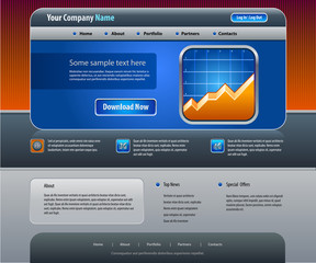 Website design template