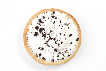Pie on white background