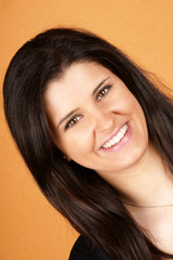 Naklejka premium Beautiful young woman portrait