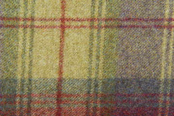 Obraz premium wool plaid fabric texture macro