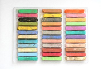 Artist chalks
