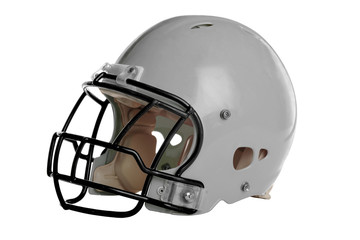 Gray Football Helmet