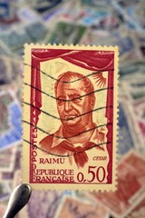 timbres - Raimu - 0,50 francs - philatélie France	