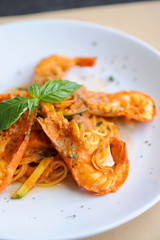spaghetti shrimp
