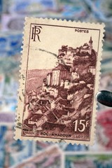 timbres - Roc-Amadour - Lot - 15 francs - philatélie France