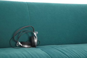 Headphones on Couch