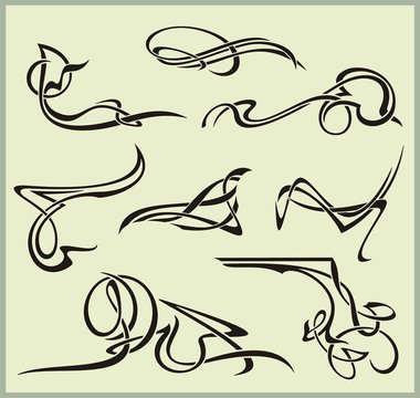 Exquisite Scroll Ornamental Designs