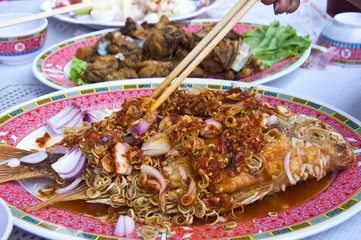 fried with chili sauce