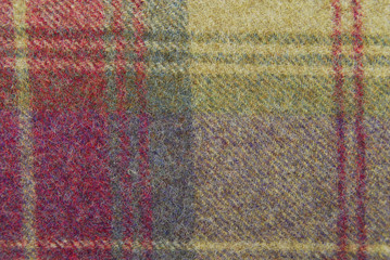 Obraz premium wool plaid fabric texture macro