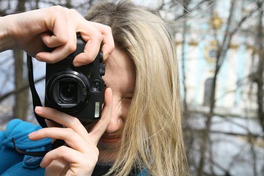 Woman with the camera