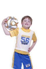 Kind mit dem Fussball